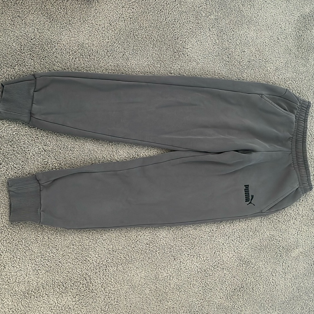 Men’s Small Puma Gray Sweatpants With Pockets No Tags